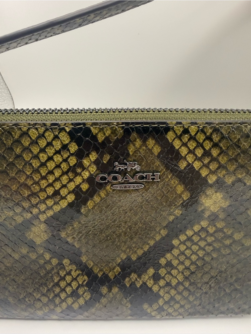 Coach Olive Python Shoulder Bag - Picture 6 of 12